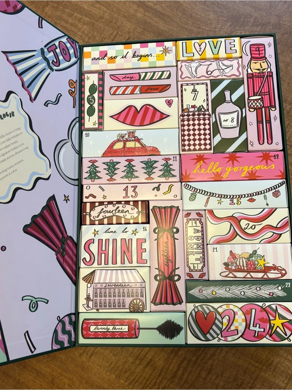 Anthropologie 24 Days of Beauty Advent Calendar 2025 EMPTY